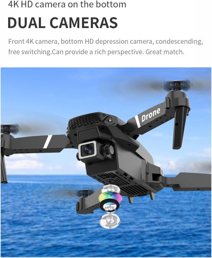 Drone E88Pro - Foldable 4K RC with Dual HD Cameras