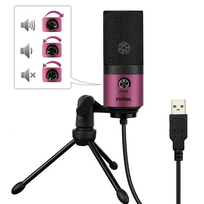 FIFINE Metal USB Condenser Recording Microphone - K669