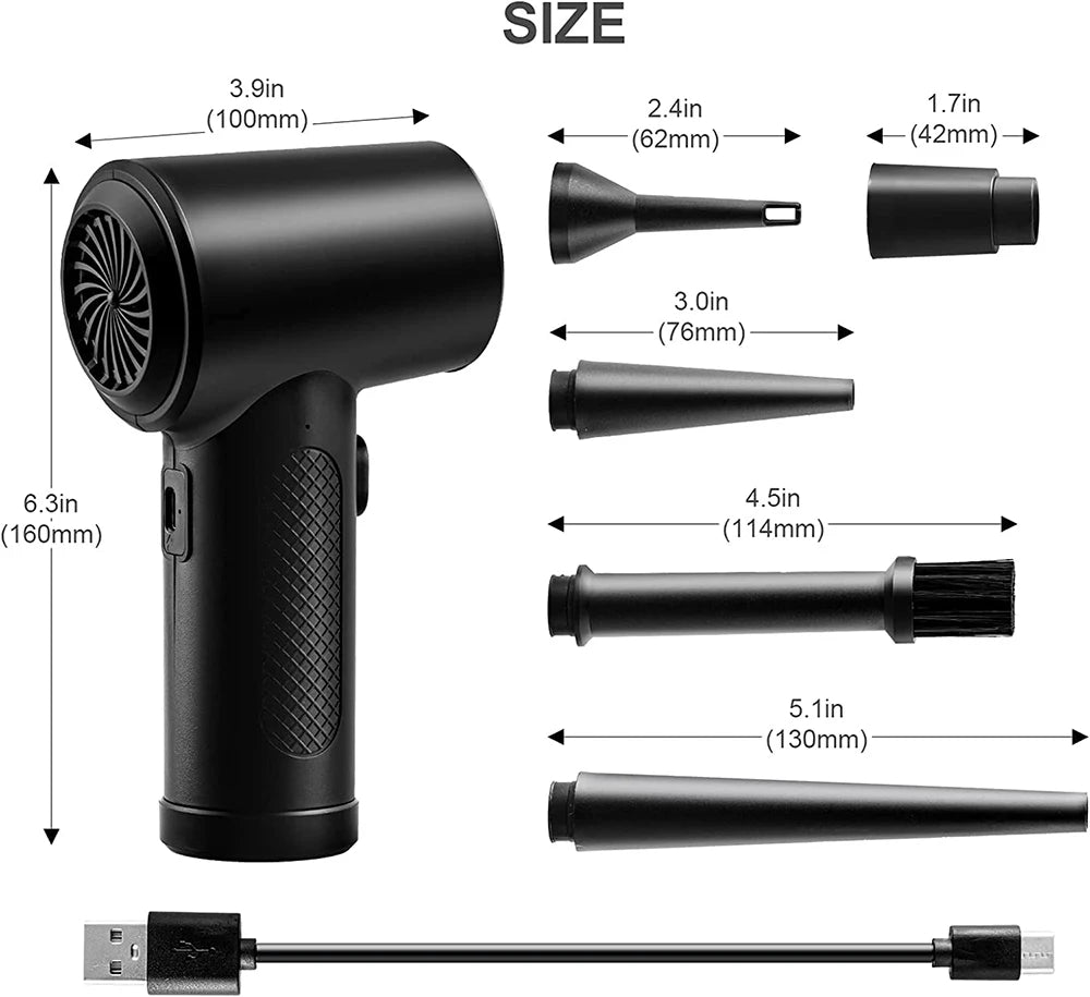 Compressed Air Duster for Computer, Keyboard, PC, and Car Clean