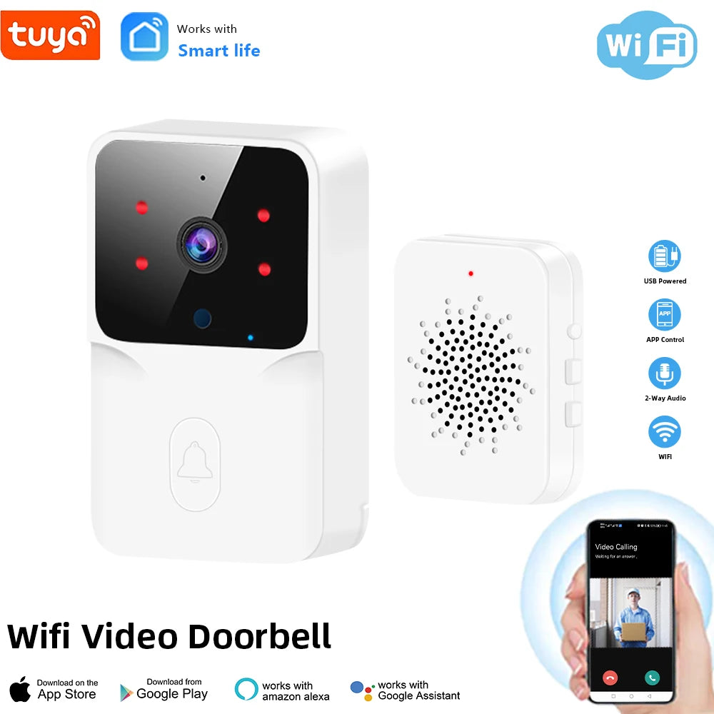 ONENUO Tuya WiFi Video Doorbell | Wireless HD Camera | Smart Home Security Intercom