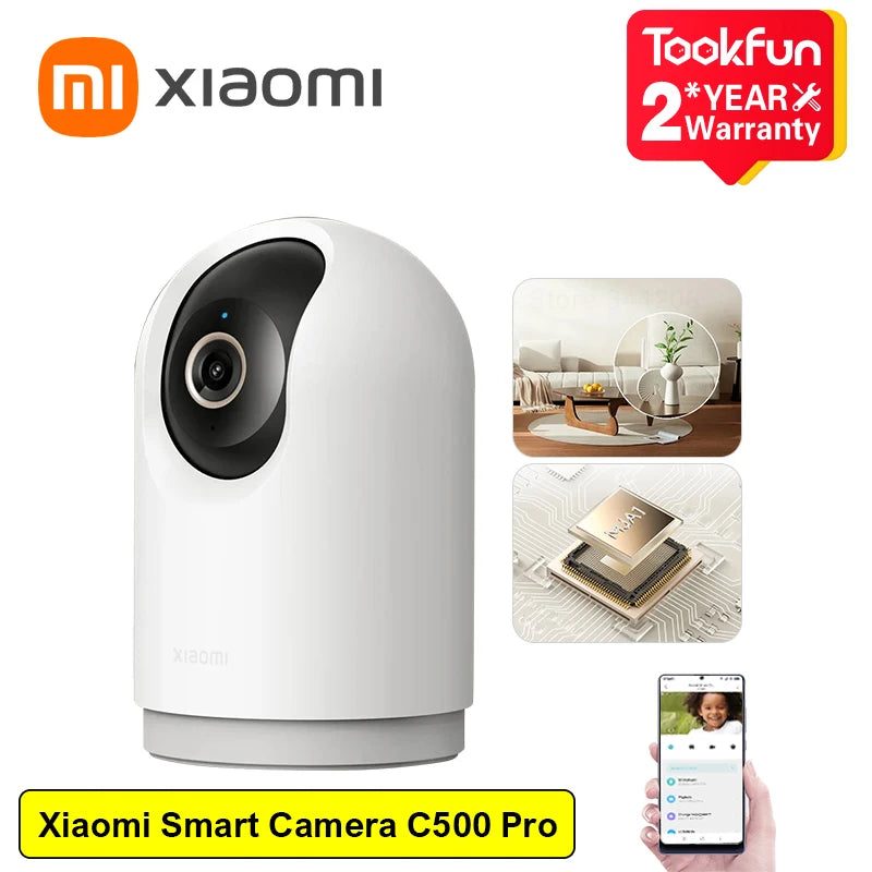 Xiaomi Smart Camera C500 Pro 5MP HDR Pet Detection WiFi Full-Color Night Vision Alexa Google Assistant Control