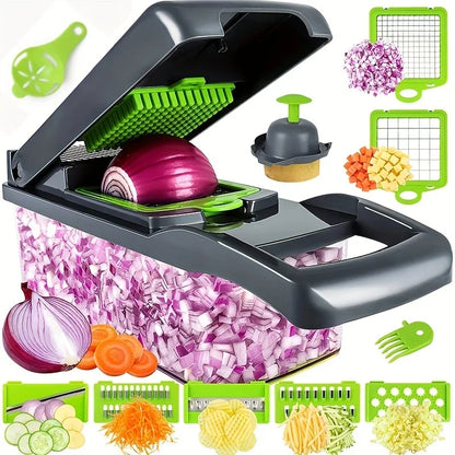 14-Piece Vegetable Chopper and Slicer Set