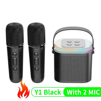 VAORLO Portable Wireless Dual Microphone Karaoke Speaker - Y1